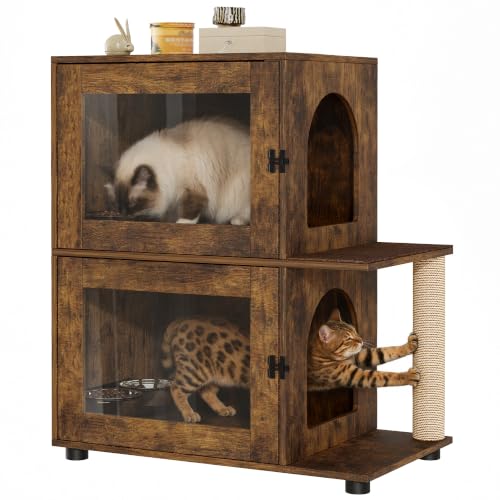 Double Dog Proof Cat Feeding Station