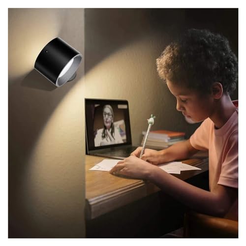 Aplique de pared inalámbrico con carga USB y control táctil para iluminación interior 4