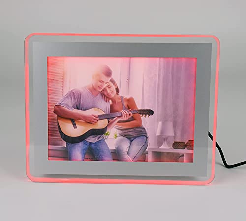 Kosobo Rgb Backlit Acrylic Picture Frame 5 X 7, Wedding Photo Frame, Lights Up Your Photos And Creates Atmosphere By Colorful Lighting. #TOP7