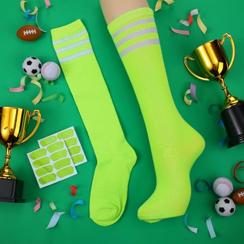 Image of Panitay 2 /12 /16 /24 Pairs Softball Soccer Socks Glitter Eye Black Stickers Team Spirit Accessories for Youth Women Sport Wear