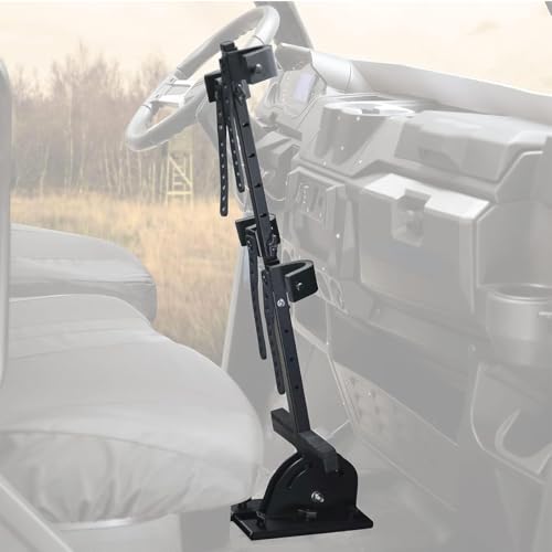 KEMIMOTO UTV Tool Holder Rack, Hunting Tool Holder Rack Tool Mount Vertical Floor Compatible with Polaris Ranger RZR, General Golf Cart, Tractor - KEMIMOTO