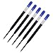 Produktbild Westcott Gelstift Minen Blau 5 Stück | G2 Gelschreiberminen M 0,4 mm Strichstärke im 5er Nachfüllpack | kompatibel mit ISO Standard G2 | schnelltrocknende blaue Tinte | E-733496 00