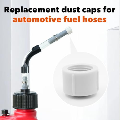 Image of mapleza 4 Pcs Racing Fuel Hose Cap with 2 PCS Hose Bender Compatible with VP JEGS Scribner 3 /5 /5.5 Gallon Jugs Hoses Heavy-Duty Dust-Proof Replacement Kit for Fuel Containers