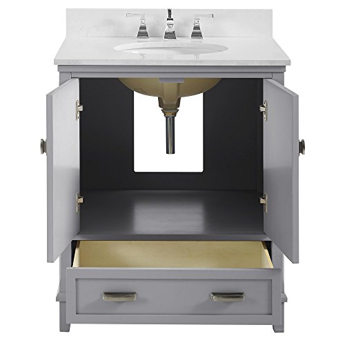 Dorel Living Otum 30” Bathroom Vanity, Gray #TOP4