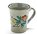 Kutani hyakkaen kutaniyaki ware [ Mug ] Tsubaki ni Tori(Camellia) feat decorated base