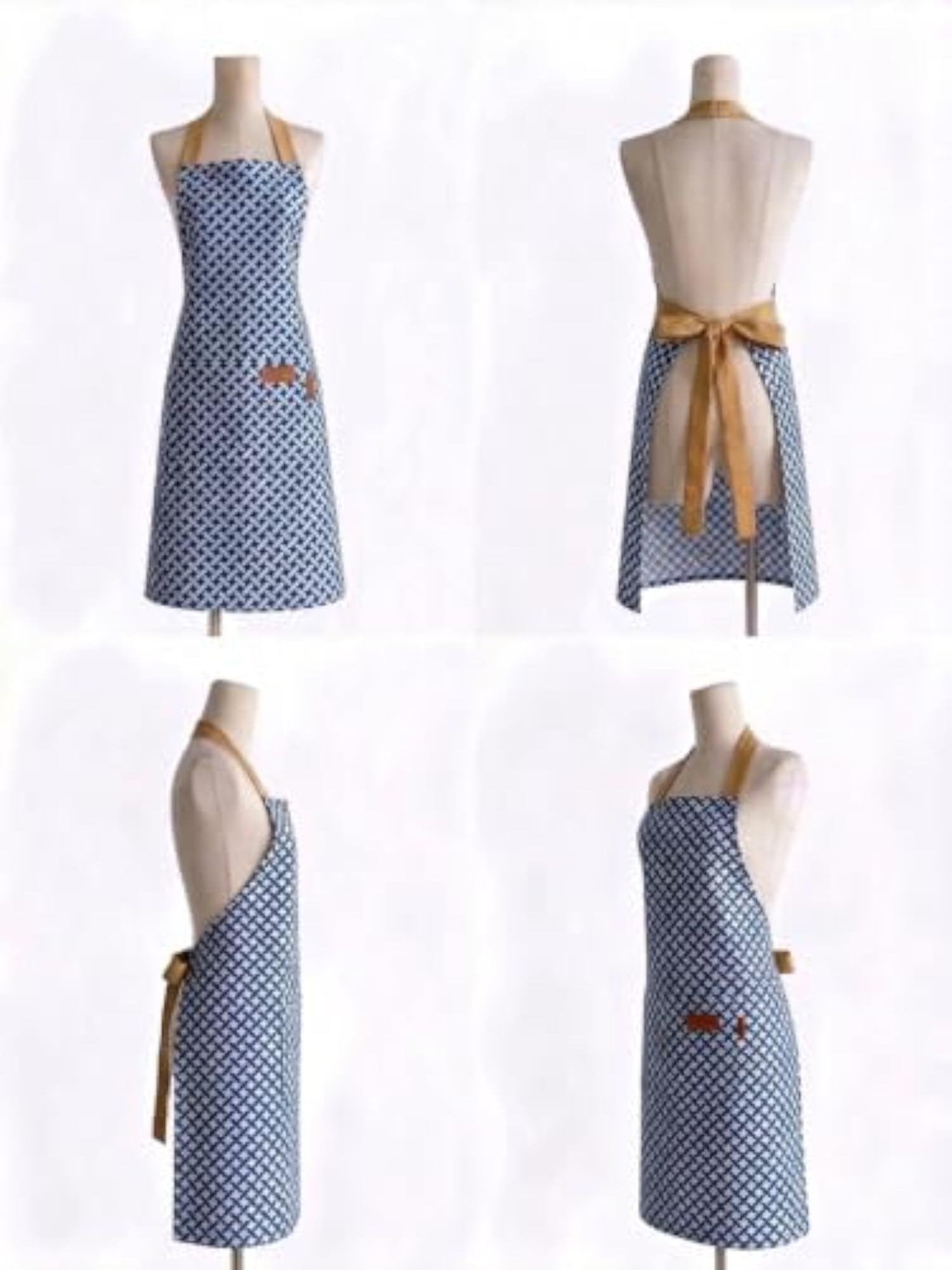100% Cotton Kitchen Apron with Front Centre Pocket