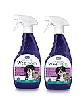RSPCA 2 x 500ml Pet Stain and Odour Remover Wee Away | Pet Friendly | Probiotic Cleaning - Discourage From Repeat Marking