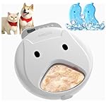 Automatic Cat Feeder Wet&Dry Food-Cordless Pet Food Dispenser-Pet Fresh Food Refrigerated Container with 2 Ice Packs,Programmable Timer Battery Powered Feeder for Cat Samll Dog-4 Meals Per Day-White