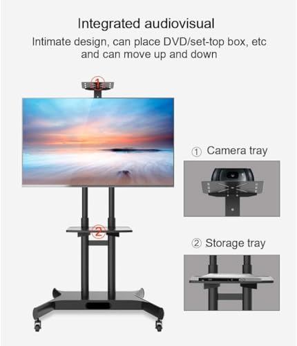 Soporte móvil para TV con ruedas y base estable miniatura 5
