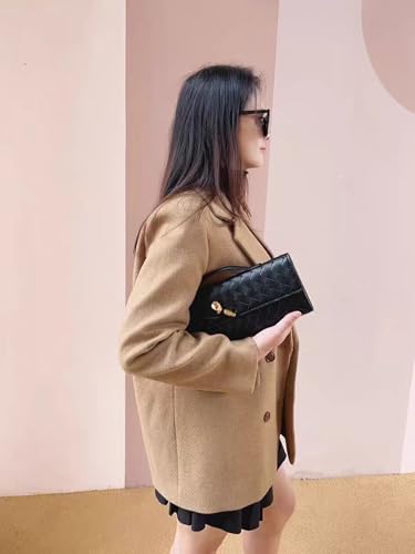 Lieits Woven Tote Bag For Women Vegan Leather Handmade Woven Shoulder Handbag Crossbody Bag Adjustable Shoulder Strap thumb #1