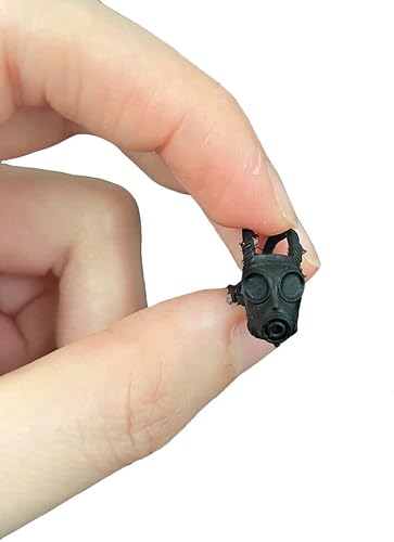 Modelo de máscara de gas facial a escala 1/18 para accesorio de figura de acción DIY de 3.75 pulgadas