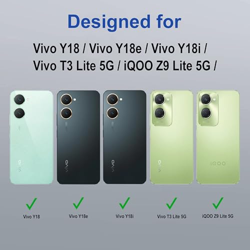 Image of amazon basics Back Case Cover for Vivo Y18 | Compatible for Vivo Y18 Back Cover | Case Cover with Camera Protection | (TPU + PC | Transparent)