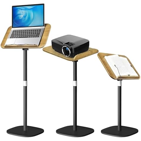 MAKUANG Book Stand for Reading, 4-in-1 Music Stand for Sheet Mmusic, Book Holders for Reading Hands Free, Projector Stand with 180° Rotation Height Adjustable Book Holder Stand for Cookbooks, Laptop Cover