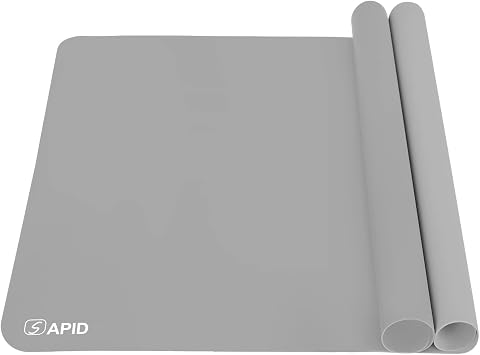 Sapid 2Pcs Thick Silicone Mat Crafts Large Silicon Sheet Resin Art Painting