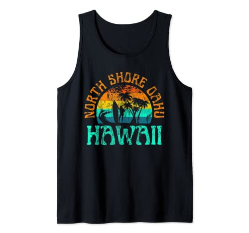 North Shore Oahu Hawaii Surf Beach Surfer Waves Girls Tank Top