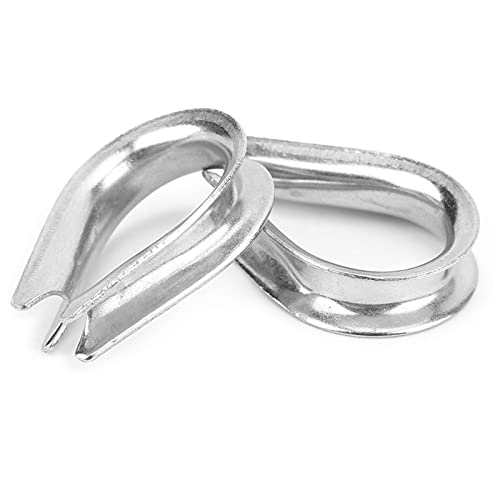 Pinces de Type U, Clips de câble métallique Kits d'anneau de coeur de Protection pratiques M4 pour les ports de quais de navires pour l'équipement électrique Cover