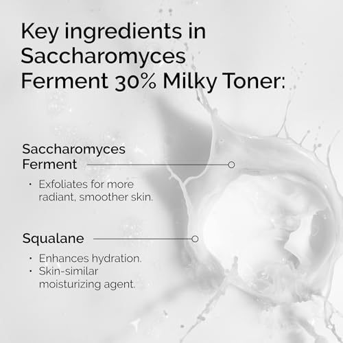 Image of The Ordinary Saccharomyces Ferment 30% Milky Toner, Exfoliating and Hydrating Toner for Smoother, Brighter Skin, 100ml