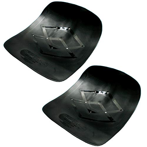 RELAXOBAK Original Orthopedic Sacroiliac Seat (Black, 2-pk) Tailbone Shield and Pelvis Stabilizer - Keeps Spine in Alignment and Supports Coccyx, Back, and Hips, Holds up to 300lbs