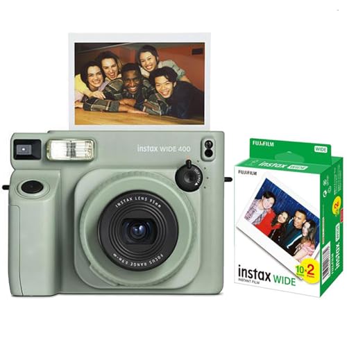 Instax Fujifilm Wide 400 İnstant Fotoğraf Makinesi - 20'lı film (Yeşil)