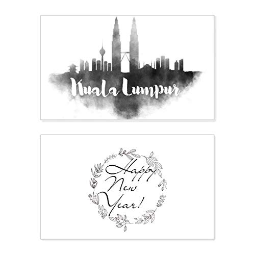 Tarjeta de felicitación conmemorativa de Kuala Lumpur: recuerdo de Año Nuevo