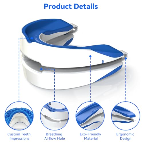 Adjustable Soft Mouthguard, Customizable Fit, Ideal for Nightly Use, Comfort-Designed for All-Night Wear, Easy Clean and Reusable for Ault