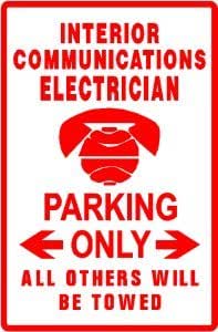 Amazon.com: Interior Communications Electrician Sign : Office Products
