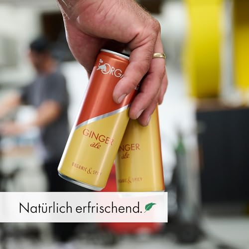 ORGANICS Ginger Ale by Red Bull, 24 x 250ml, Dosen Bio Getränke 24er Palette, OHNE PFAND