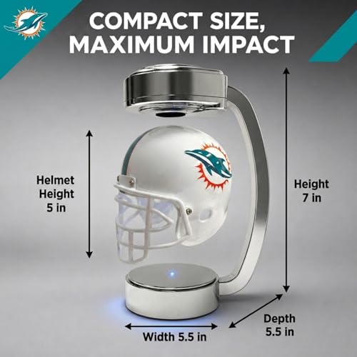 Pegasus Sports NFL Miami Dolphins Mini Hover Helmet by Pegasus Sports - Image 4