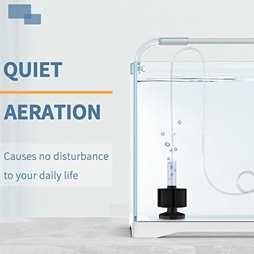 Image of Pawfly Aquarium Bio Sponge Filter Quiet Fish Foam Filter with Airline Tubing Suction Cups Check Valve Connectors and Control Valve Accessories for Betta Fry Shrimp Small Fish Tank up to 30 Gallon