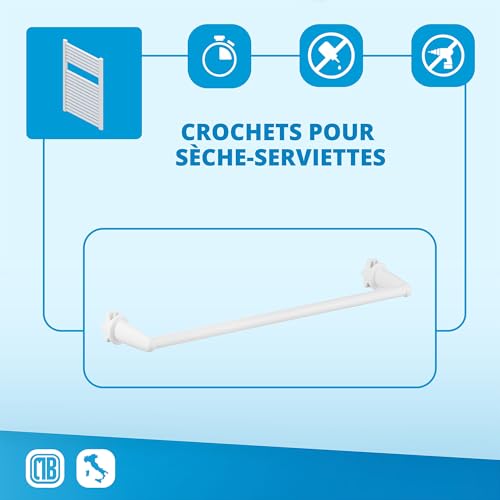 Porte-serviettes Handy 36 sans perçage pour un confort quotidien de douche - 4