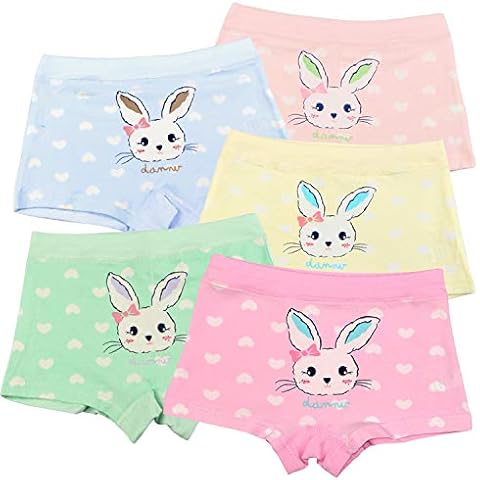Auranso Girls Bunny Pattern Boxer Shorts Cover