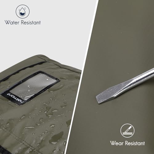 Haimont Water Resistant Backpack Duffle Heavy Duty Convertible Duffle Bag with Backpack Straps for Gym, Sports, Travel, Army Green, 60L4