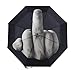 Produktbild Neuheit Finger Regenschirm, 3 Falten Sonnenschirm Kreative Vertikale Mittelfinger Regenschirm Winddicht Kompakt für Männer / Frauen ( Schwarz )