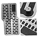 Mobestech Stainless Steel Wear-Resistant Car Pedal Pad Cover Thickened Brake Pedal Assembly Replacement for Fuel Black