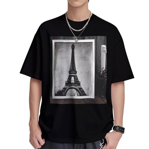 T-shirt été homme Tour Eiffel pour vos terrasses de café parisien