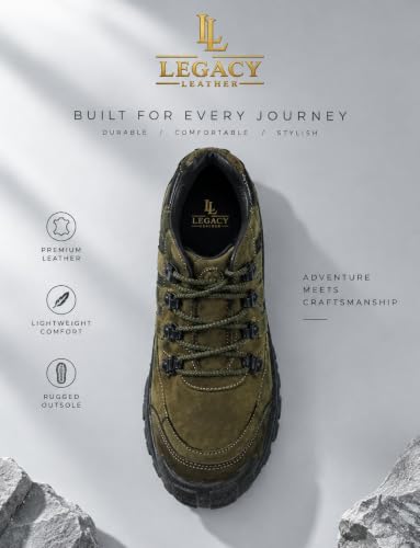 Image of Men's Olive Green Casual Lace Up Outdoor Shoes