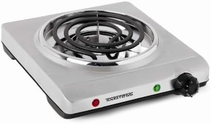THP-517 Electric Single-Coil Cooking Range, Stainless Steel by Toastess