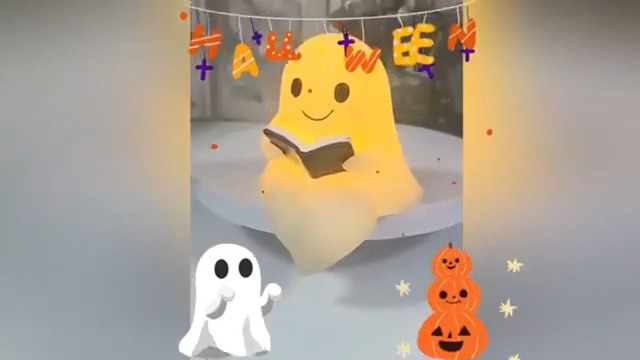 Produktbild von Niedliche Geister Lesebuch Lampe - Leuchtende Geisterstatuen Fur Halloween Schreibtisch Und Wohnzimmerdekoration Perfekt Fur Innen Und Urlaubsakzente