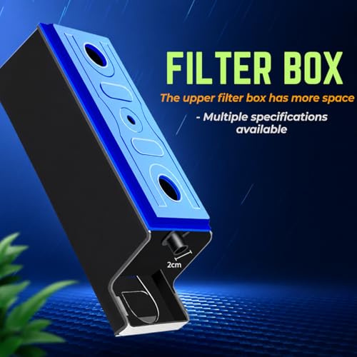 Image of VAYINATO BL-1880F Aquarium Top Filter | 25W Powerful Water Pump | 880L /H Flow Rate | Suitable for 30~60cm Fish Tanks | Multi-Layer Filtration System with Free 1 Feet Sponge | Quiet & Efficient Filter