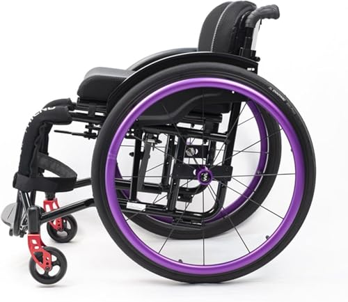 �X�|�[�c���W���[�p�Ԉ֎q�A��l�p��Q�Ҍ����r�b�O�z�C�[���S�n�`�Ή��y�ʐ܂肽���ݎ��|�[�^�u���X�|�[�c�蓮�Ԉ֎q�i��Q�җp�j(Purple,38cm/15in)