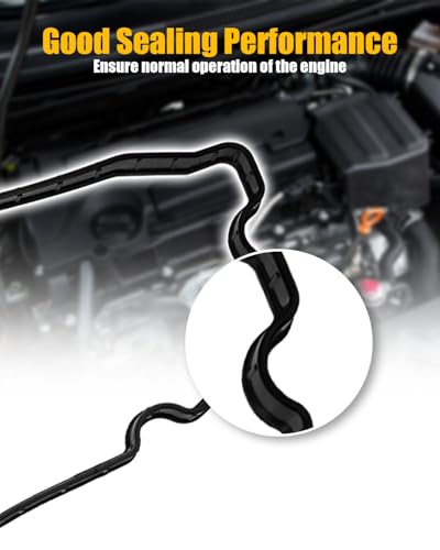 Image of Valve Cover Gasket Fit for Acura Mdx RDX RLX TLX 3.5L 3.0L 2014-2020 Honda Accord Crosstour 3.5L 2013-2017 V6 Engine, Valve Cover Shim Set with Spark Plug Seal Replace 123435G0000, 123515G0A00