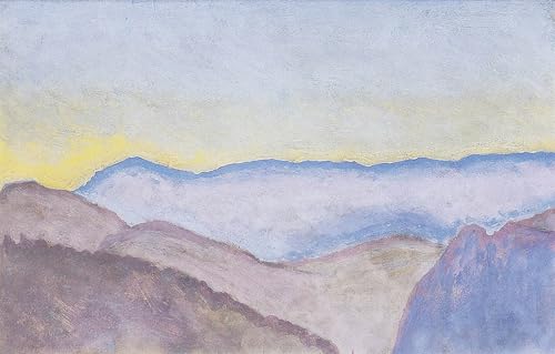 Pinturas famosas cuadro de Koloman Moser paisaje alpino decoración para pared de salón 60x90