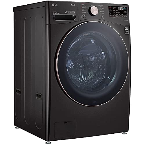 Image of LG WM4000HBA 4.5 Cu. Ft. Smart Front-Load Washer, High-Efficiency Laundry Machine with Wi-Fi Connectivity, Black Steel