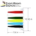 Kull Industries Exam Room Flags, Medical Door Flags for Doctor Offices, Hospitals, Clinics, Easy Identification, Durable, Reliable Room Status Sign, Primary Colors, 6 Flag System, 7-Inch
