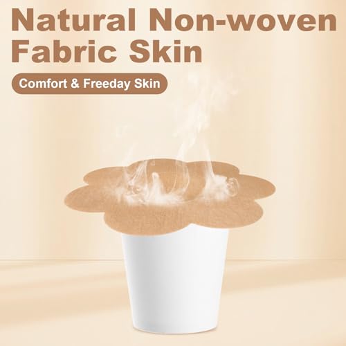 NAYODEUS 120Pcs Pasties Nipple Covers for Women - Disposable Nipple Pasties Friendly Breathable No-Show Nipple Stickers Nipple Tape. - image 3
