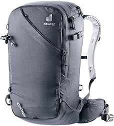 Deuter Freerider Pro 34+ Mochila De Esquí De Monta...: El cierre enrollable con correa almacenable permite ampliar el volumen. Sirve para fijar y comprimir el equipaje y para sujetar la cuerda. La abertura trasera permite un acceso rápido sin tener que desatar el material Compartimento separado subdividi...
