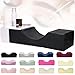 QOHNK Beauty Lash Pillow for Lash Extension, U-Shaped Memory Foam Pillow,Eyelash Beauty Grafting Neck Support Pillow (Navy blue)