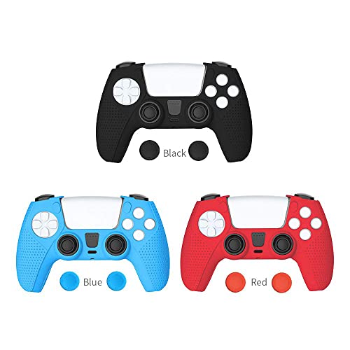 A manga de silicone TwiHill é adequada para PS5, manga protetora antiderrapante para PS5 (Verde)