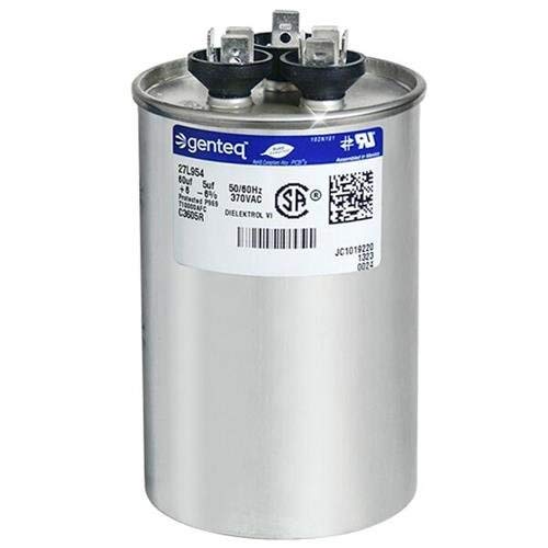 97F9816-60 + 5 uf MFD 370 Volt VAC - GE Round Dual Run Capacitor Upgrade