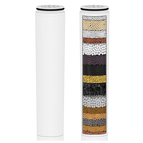 Molgoc Water Fiter for Shower Head Filter,Compatible with Cobbe Shower Head Filter System,Removes Heavy Metals and Chlorine.(2 Pack)